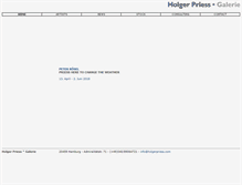 Tablet Screenshot of holgerpriess.com